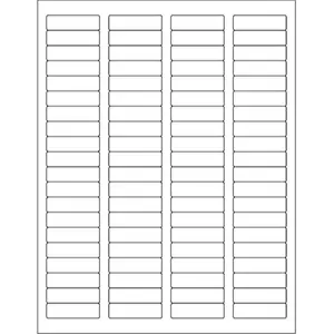 212 MAIN White Rectangular Laser Labels - 1.75x0.5 in, Personalized Labels, Self-Adhesive Stickers, Aesthetic Office Supplies for Laser Printers, Pack of 8000
