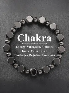 Natural Obsidian Agate Bracelet, High Quality Bracelet, Root Chakra Protection Stone, Men's Energy Jewelry, Boost Confidence & Stability Gift