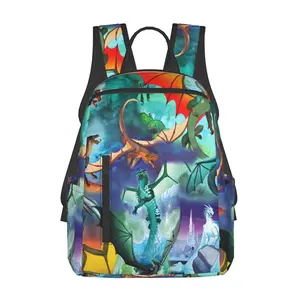 Cartoon Dragon Backpack Travel Laptop Backpack for Men and Women Multifunction  Backpacks