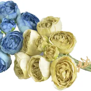 27pcs Realistic Artificial Lotus Bouquet, High-Quality Fake Flowers for Wedding, Valentine's Day, Home Decor, Table Centerpiece Decoration