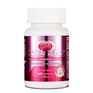 Simi Hydrolyzed Collagen 60 Caps 0.83 g Each - Food Supplement for Beauty, Hair, and Beauty Care