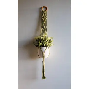 Macrame Plant Hanger - Sierra - Fern Green