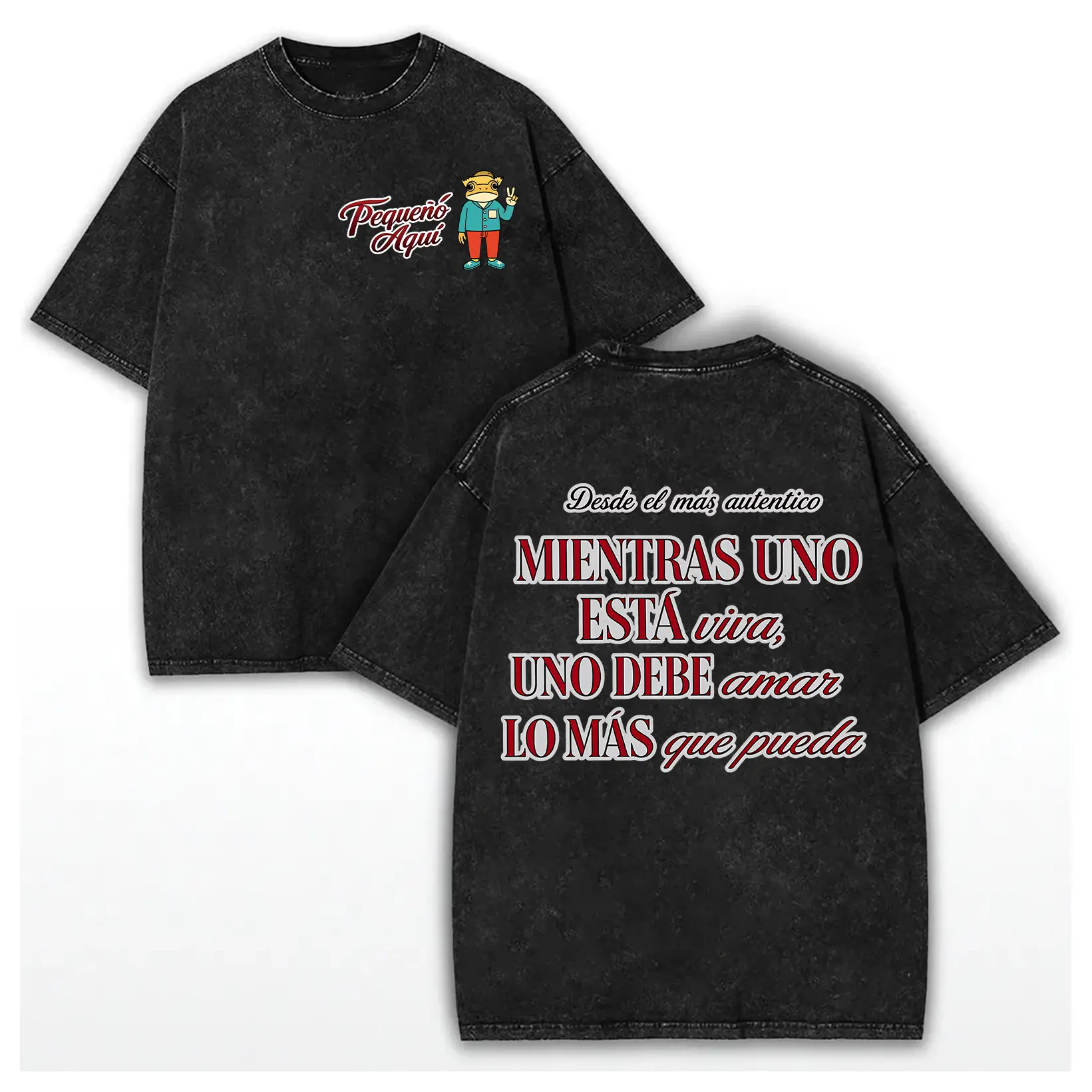 Washed Cotton Retro Bunny Seguimo Aqui Sapo Concho Graphic T-Shirt, Reggaeton Perreo Babe, DTMF Inspired Puerto Rican Pride Shirt, Gift for Benito Fan