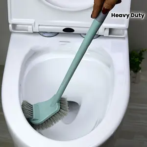 1pc Heavy‑Duty Toilet Brush with Long Handle Firm Bristles & Non‑Slip Grip Deep Cleaning Tool for Bathroom, Kitchen & Office, Bathroom Brush Cleaner