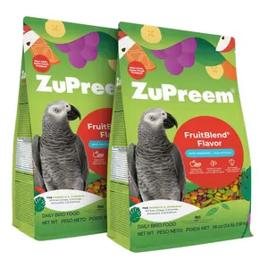 FruitBlend Flavor Pellets Bird Food for Parrots and Conures, Daily Balanced Nutrition Made in USA, Ideal for Caiques African Greys Senegals Amazons Eclectus and Small Cockatoos, 3.5 lb Bag