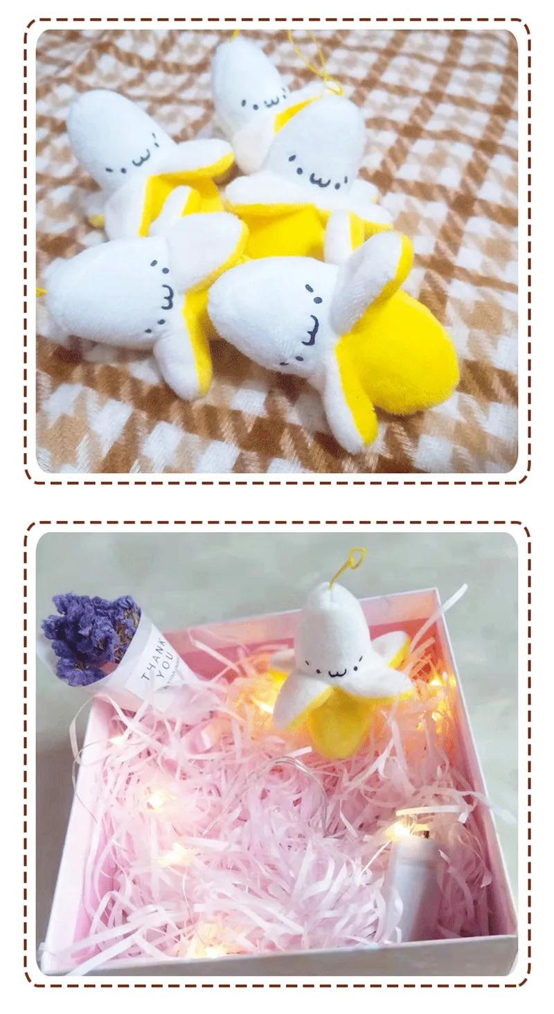 Super cute Banana Plush Stuffed Toys Dolls Little Yellow Banana Plush Cellphone Pendant Christmas Wedding Birthday Gift