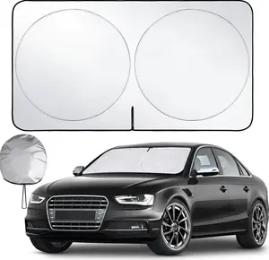 Car Windshield Sun Shade Small 59" x 28"- UV Rays Sun Visor Protector, Sunshade