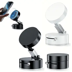 Portable Magnetic Vacuum Suction Cup Holder, Magnetic Phone Stand, Mobile Phone Peripheral Accessories, Fits System Default Models, Phone Suction Mount, Car Magnetic Phone Holder