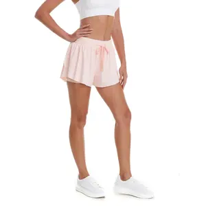 Women’s Split Running Shorts Quick Dry Tennis Workout Shorts with Inner Liner