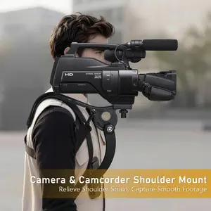 Lightweight Camera Shoulder Rig with Waist Mount, Handheld Stabilizer for Dslr Smartphone Gimbal, Portable Gimbal Stabilizer, Vlog Video Shooting Accessories