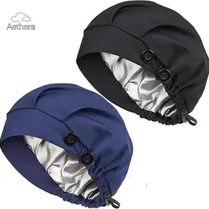 Aethera Double Layer Cotton Bouffant Caps Unisex Scrub Caps for Nurse Doctor Chef Maternity Comfortable & Durable