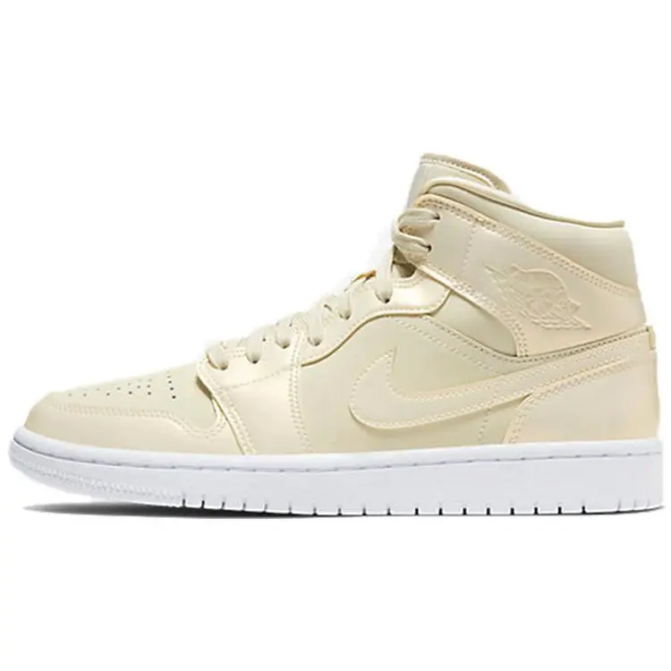 Jordan Air 1 Mid Lemon Yellow' Retro Basketball Shoes Women's CK6587-200