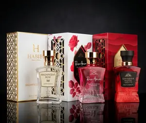 HABIBI New York Secret Rose Garden Perfume Set – Floral Rose Fragrance, Long Lasting Luxury Gift Set (3 PCS)