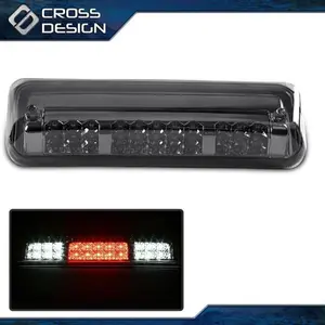 CROSSDESIGN Fit For 2004-08 F150 Explorer Black Housing Rear 3Rd Brake Cargo Led Tail Light