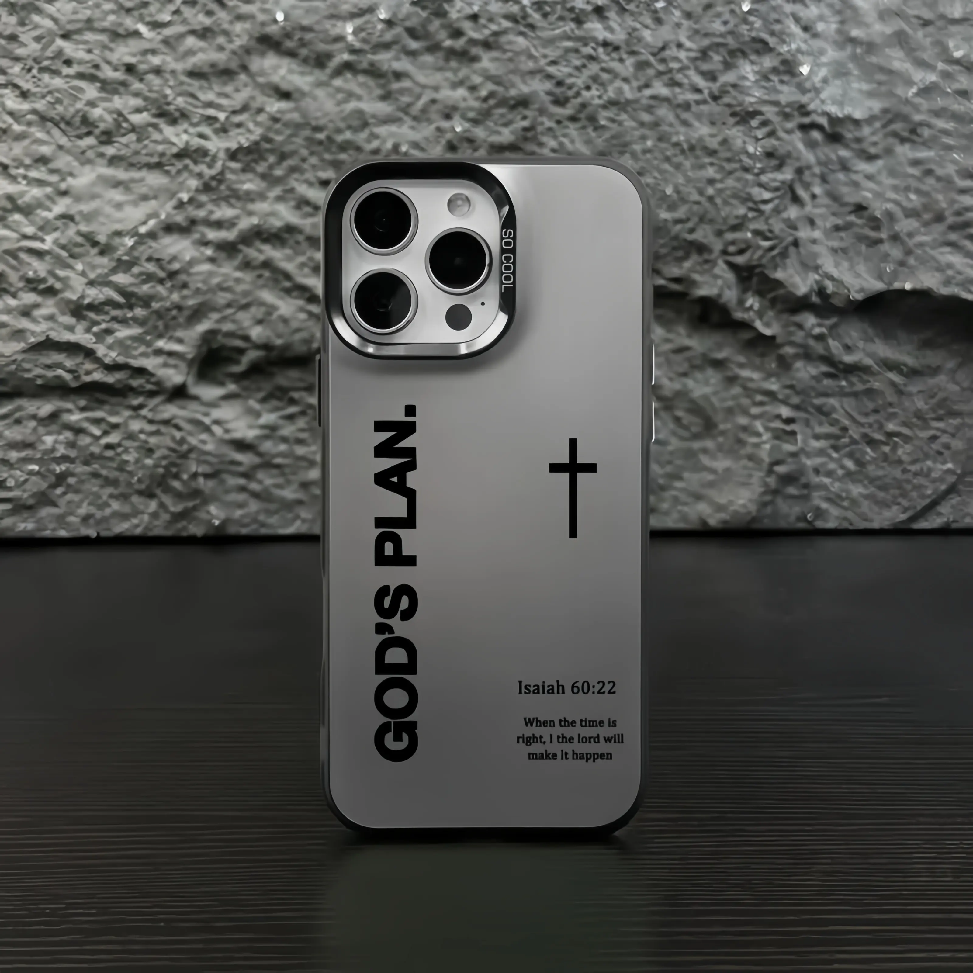 God's Plan Cross Isaiah Silicone Cellphone Case for iPhone 17 16 15 14 13 12 11 Pro ProMax & Samsung Galaxy S25/S24, Faith-Themed God's Gift Accessory, Gradient Personality Casing, Shockproof Durable Protective Cover for, Halloween, Horror, Character