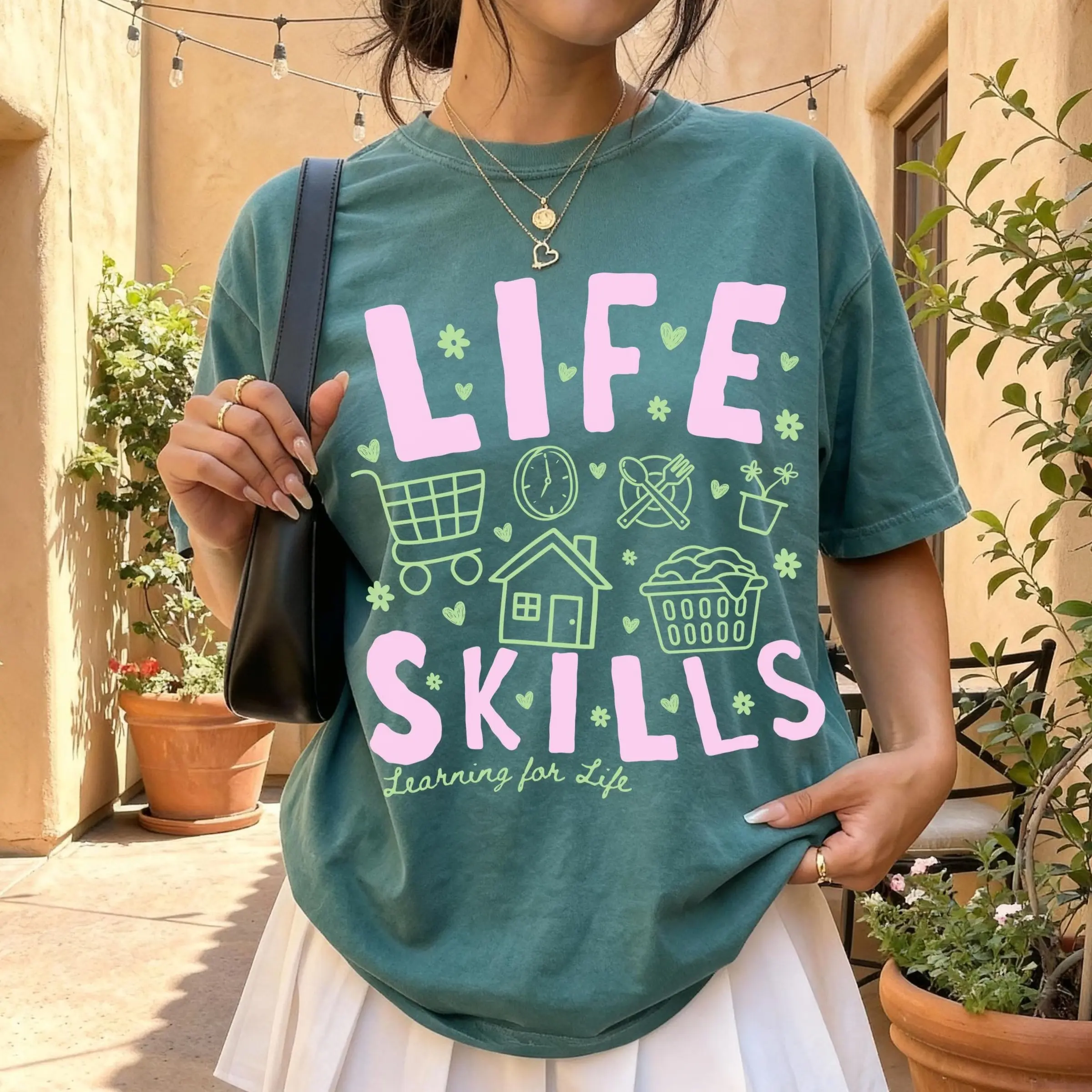 Comfort Colors Life Skills Teacher T-Shirt, Special Education SPED Teacher Gift, School Staff Classroom Apparel, Inclusion Support Educator Graphic Tee, Neurodiversity Awareness Teacher Outfit, Back To School Appreciation Gift For Women & Men