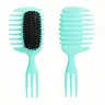 [2026 New] Eco-Friendly Ergonomic Curl Defining Detangling Brush Set - Double Bristles, Anti-Frizz, Gentle Glide for Thick Kinky Curly Hair, Wet/Dry Hair Tool, Edge Lift & Shaping Back to School Essential