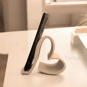 1pc Heart-Shaped Phone Stand, 3D Printed Universal Mobile, Tablet & Smartphone Holder, Phone Holders, Multi-Color Elegant Desktop Organizer for Home, Office, Party Decor| Creative Gift for Valentine Day, Christmas, No Power, New Year& Digital Lovers.