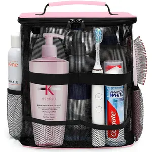 Dorm Room Essentials for Girls, Mesh Shower  , Large Capacity Toiletry Bag for Women, Quick Dry Shower Bag for Camping, Cruise, Travel Essentials, Christmas Birthday Gifts for Women Girls
