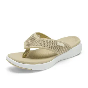 Women's Arch Support Flip Flops Summer Sandals Thong Sandals Comfortable Soft Cushion Sandals for Walking Shopping Beach Vacation