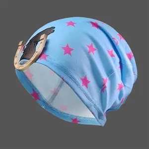 Anime JOJO STEEL BALL RUN Jonathan Joestar Cosplay Hat Unisex Stacked Hat Star Scarf Gothic Beanie Cap Halloween Costume Prop
