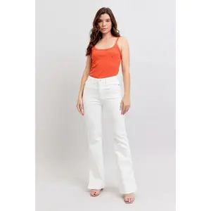 Judy Blue High Waist Slit Bottom Boot Cut REG & CURVY Jeans