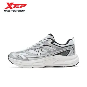 XTEP Men‘s Vintage Running Shoes Classc Joggers White & Black Design Comfortable Sneakers