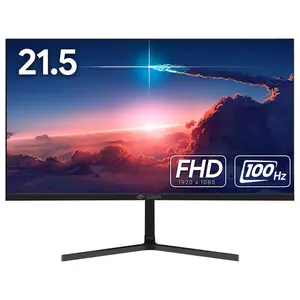 CRUA 22 Inch Computer Monitor,FHD 1080P 100Hz,120 sRGB,Low Blue Light,Wall Mountable,VGA & HDMI-White