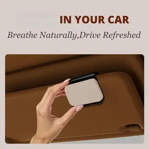 Car Air Freshener - Stone Air Freshener - Car Odor Eliminator for Visor Clip- Natural Scent Starter Kit, Vehicle Scent Diffuser for Cabin, Truck & SUV-Pack