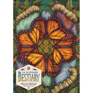 The Illustrated Bestiary Puzzle: Monarch Butterfly (750 pieces)