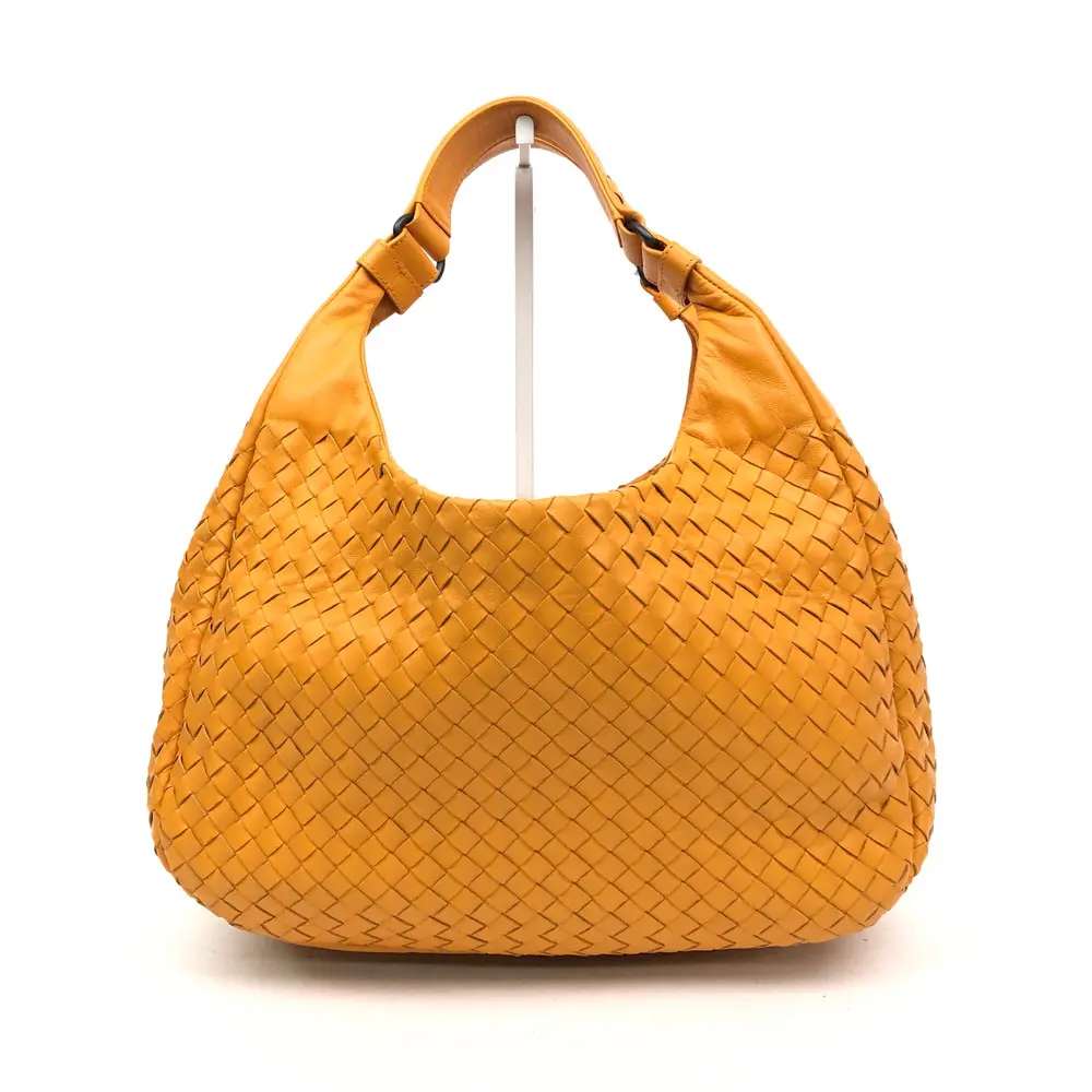 Pre-owned Bottega Veneta As Shown Shoulder Bags Orange Intrecciato Campana Leather Hobo Bag 2.24 SH