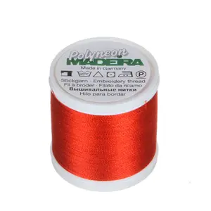 Madeira Polyneon Machine Embroidery Thread - Ref. #1821, Terra Cotta Red #40 -- 440 Yards Spool