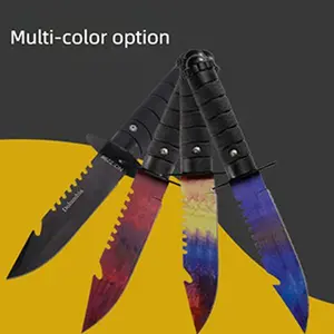 Fixed Blade Tactical Knives，Stainless Steel Survival Hunting Bushcraft Full Tang Non-Slip Handle Knife