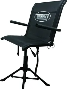Trophy Treestand Swivel Chair with Adjustable Height and Comfortable Padding