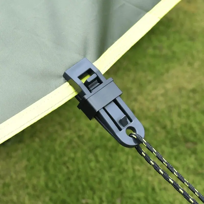 16Pcs Heavy Duty Tent Clips, Windproof Waterproof Reinforced Tent Clamps, Reusable Multifunctional Clip