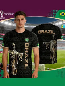 Men's Competition Training Team Uniform, Sports Shirt, Ideal for Athletes, Comfortable and Durable, Perfect for Practice and Games