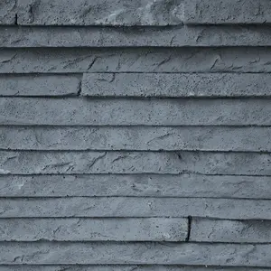 Dark Gray Natural Stone Veneer Flexible Wall Tiles