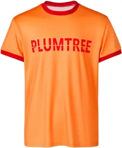 Scott Cos Pilgrim Cosplay Costume Scott T-shirt Adult Men Orange Short Sleeve Shirt Halloween