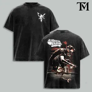 Chester Bennington Legacy Tee, Vintage Acid Wash Heavy Cotton Oversize Unisex Rock Band T-Shirt, Retro Y2K Nu Metal Streetwear Top, Linkin'n Parks Music Merch for Fans, 2000s Tour Collector