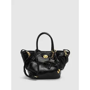 URBAN REVIVO 2026 Summer Women's Faux Leather Handle Shoulder Bag - Contemporary Chain-Draped Handbag for Women, Trending Purse for 2026, Everyday Bag for Daily Use, Handbags For Women