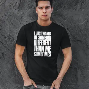 Maggie Lindemann I Just Wanna Be Someone Different Than Me Sometimes Unisex Heavy Cotton T-Shirts