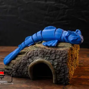 Articulating 3d printed Adult Blue Seabest