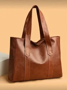 Minimalist Handbag for Girls, Women, College Students, Young Professionals, Office Workers, PU Leather, Spacious Design, High Capacity Handbag, Ideal for Shopping