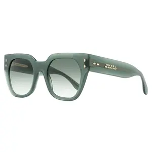 Isabel Marant Faceted Square Sunglasses IM0158/S 1ED9K Transparent Green 53mm