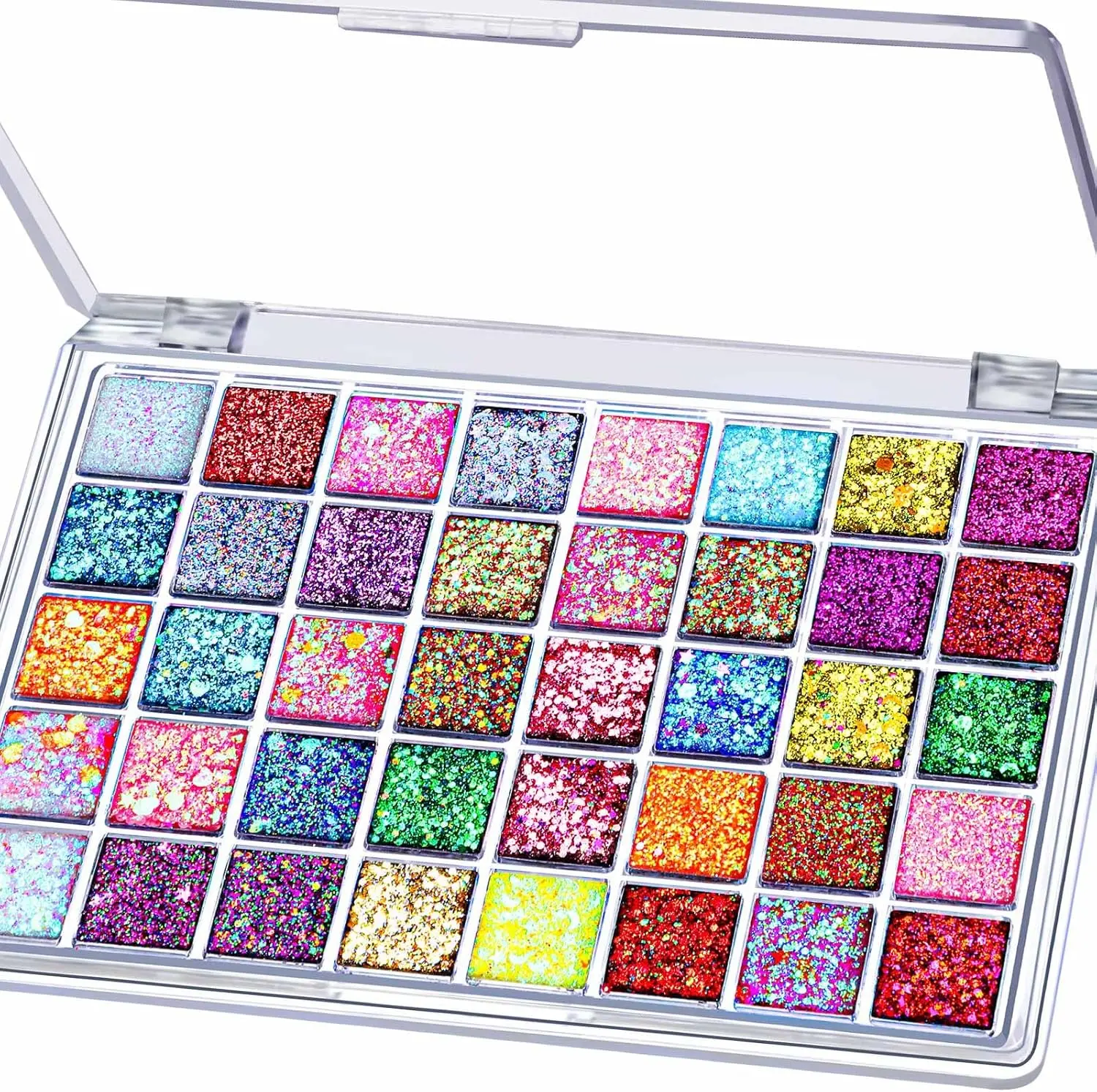 FANDAMEI Face Glitter, Face Paint Glitter Gel - Face Glitter for Women Girls, No Glue Needed, Multi-Purpose Glitter Makeup for Hair Face Body Halloween Rave Carnival