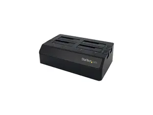 StarTech.com USB 3.0 to 4-Bay SATA 6Gbps Hard Drive Docking Station w/ UASP & Dual Fans - 2.5/3.5in SSD / HDD Dock