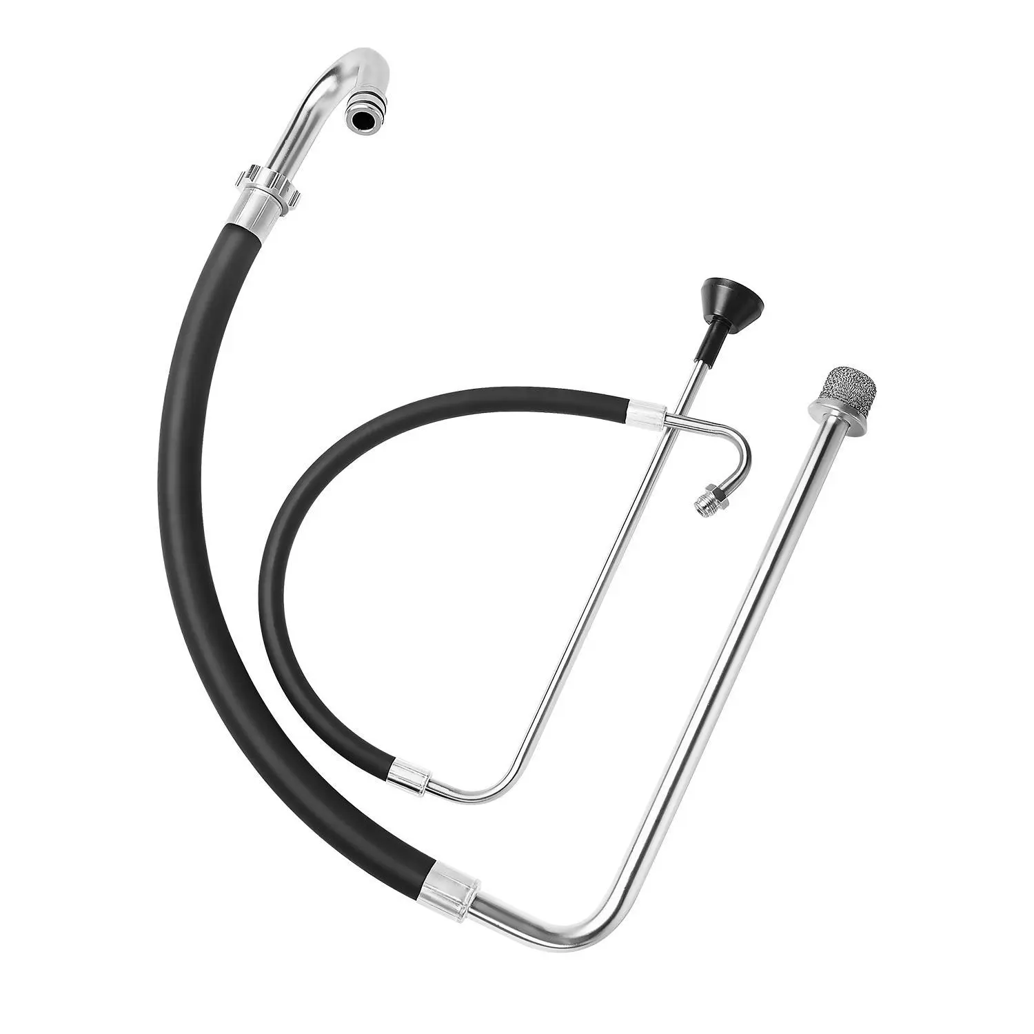 【summerfinds】VEVOR Suction Hose Tube and Reflux Line Sets, Aluminum Alloy an Rubber Suction Hose and Reflux Line Set, Paint Sprayers Tool Part, Compatible with Multiple Airless Spraying/Line Painting Machine