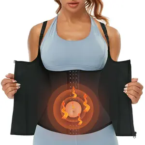 Waist Trainer Vest for Women CincherTrimmer Sport Girdle with Straps,Corset Shapewear with Zipper Women's Waist Cincher Tank Top with Adjustable Straps Plus Size