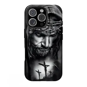 Powerful Depiction Of Jesus Case Dual Protection Anti Fall TPU Full Coverage Phone Case for iPhone 17 16 15 14 13 12 11 Pro Max Plus Samsung Galaxy S25 S24 S23 S22 Thermal Sublimation Coating All Inclusive Process