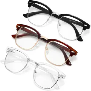 2026 NEW Computer Blue Light Blocking Glasses Blue Light Glasses Men Women Anti BluRay Clear Gaming Glasses Lenses